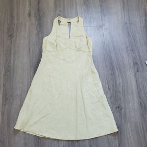 LOFT Yellow Midi Dress